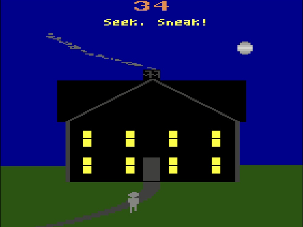 Gameplay of Sneak N Peek for Atari 2600